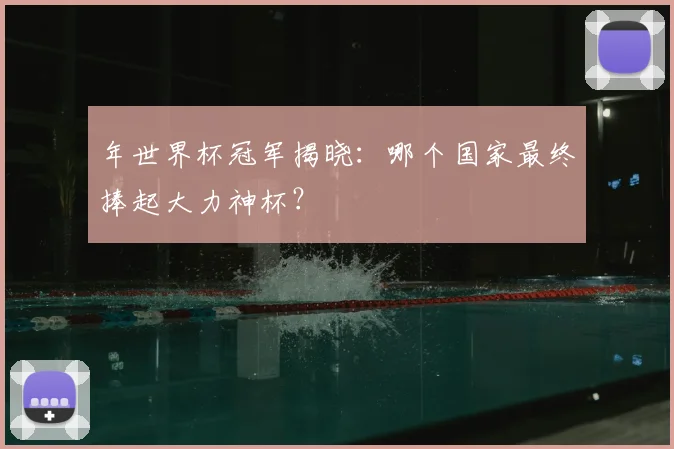 年世界杯冠军揭晓:哪个国家最终捧起大力神杯?