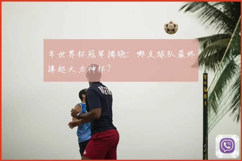 年世界杯冠军揭晓：哪支球队最终捧起大力神杯？