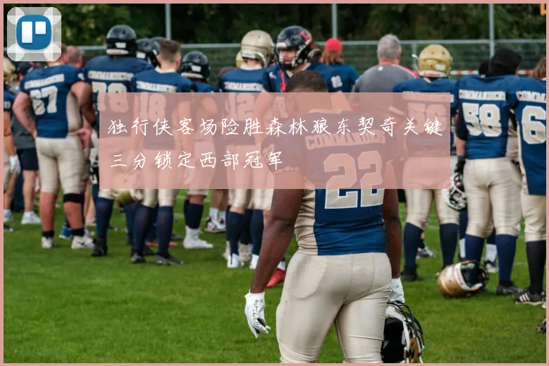 独行侠客场险胜森林狼东契奇关键三分锁定西部冠军