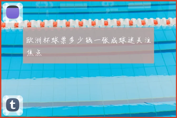 欧洲杯球票多少钱一张成球迷关注焦点