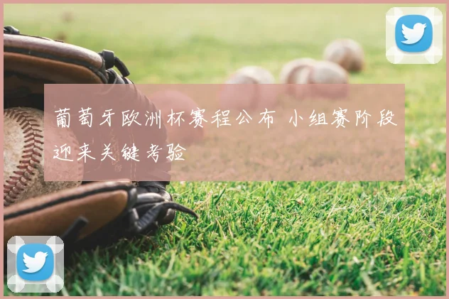 葡萄牙欧洲杯赛程公布 小组赛阶段迎来关键考验